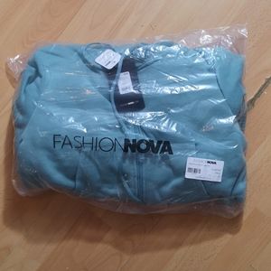 Fashion Nova About Time comfy 3pc set- aqua, small